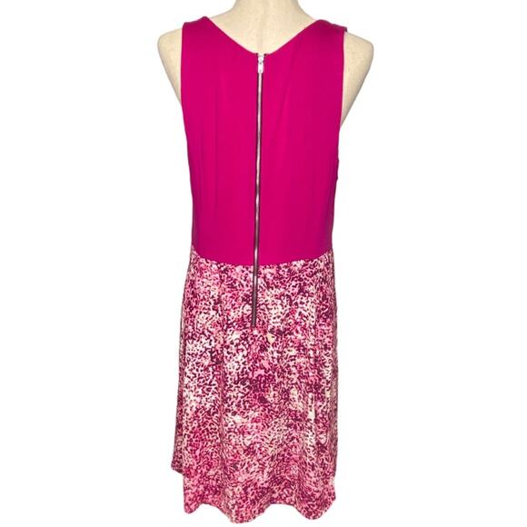 APT 9 Sleeveless Fit And Flare Dress In Pink Abstract Print Women’s Petite XL - Picture 3 of 9